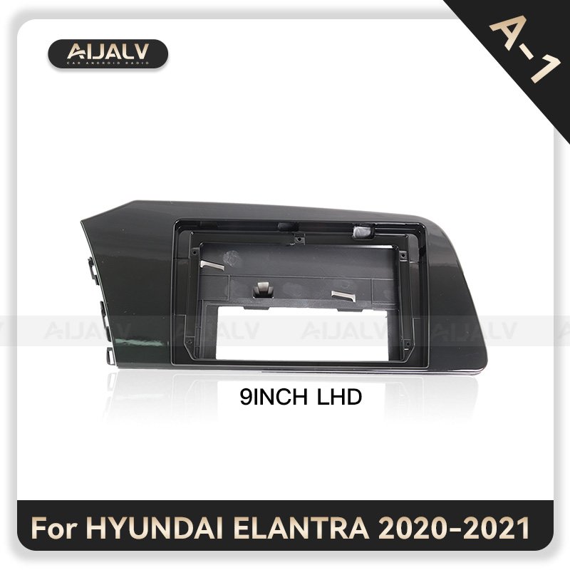 Double Din Universal Auto DVD Player frame for HYUNDAI ELANTRA 2020-2021 UV Black car accessories android player panel