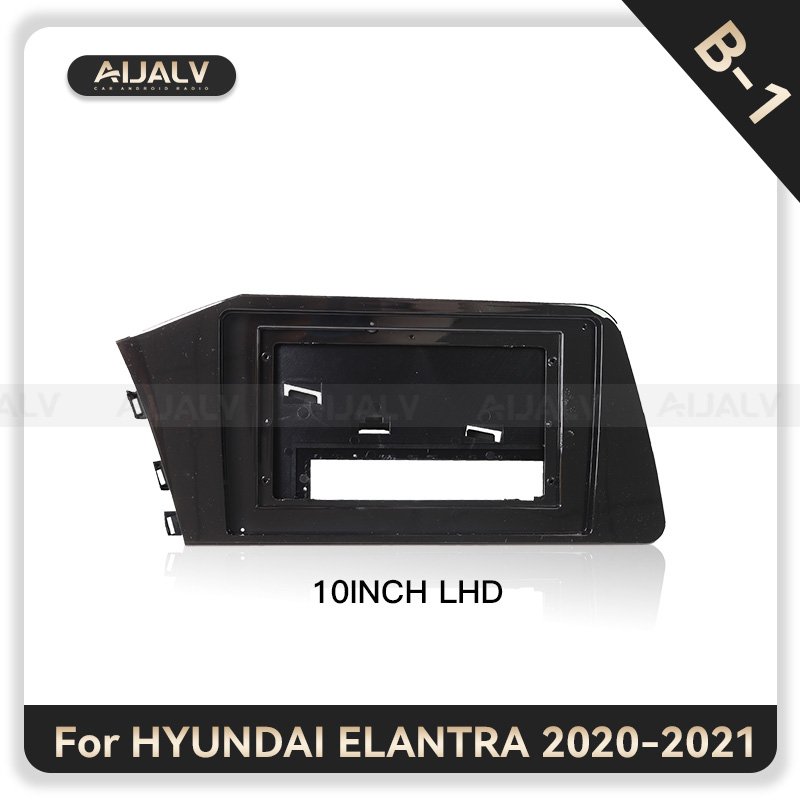 Double Din Universal Auto DVD Player frame for HYUNDAI ELANTRA 2020-2021 UV Black car accessories android player panel