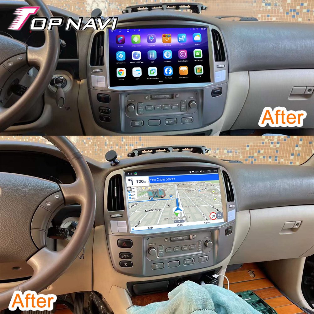 13.3 inch car stereo For TOYOTA LANDCRUISER LC100/LEXUS LX470 2003 - 2017 GPS navigation DSP Carplay radio android head unit