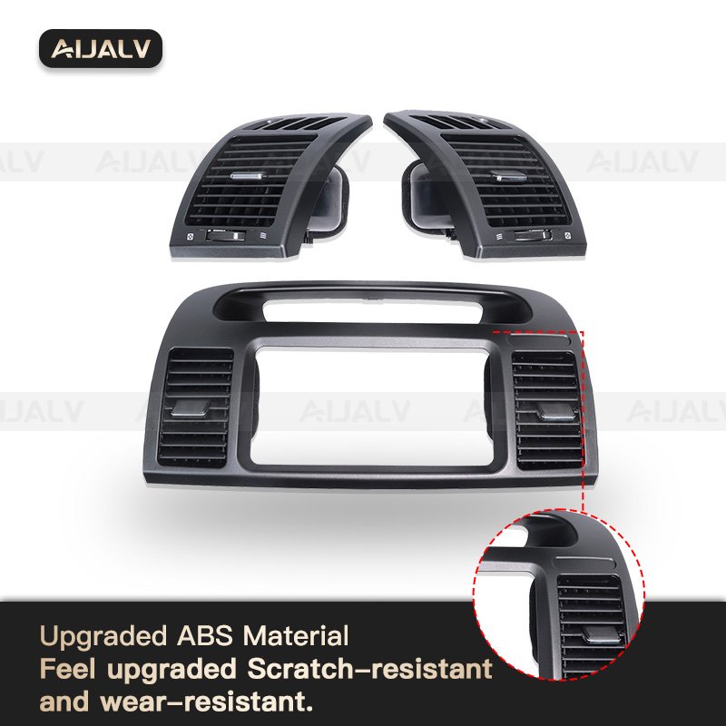 Front Center Dash AC Vents Radio Trim Bezel Air Conditioning Outlet Grill Panel for Toyota Camry XV30 2001 2002 2003 2002-2007
