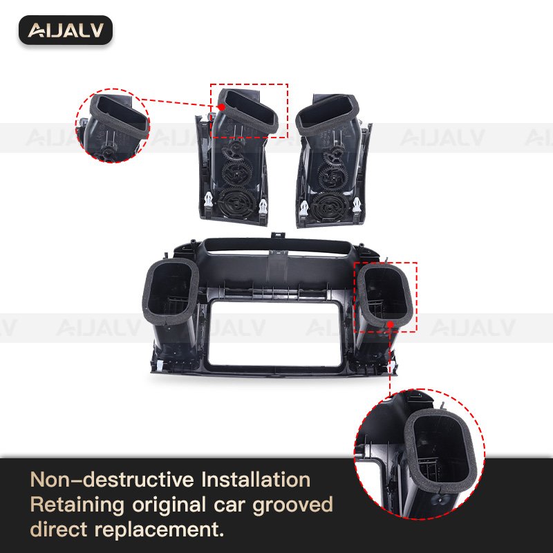 Front Center Dash AC Vents Radio Trim Bezel Air Conditioning Outlet Grill Panel for Toyota Camry XV30 2001 2002 2003 2002-2007
