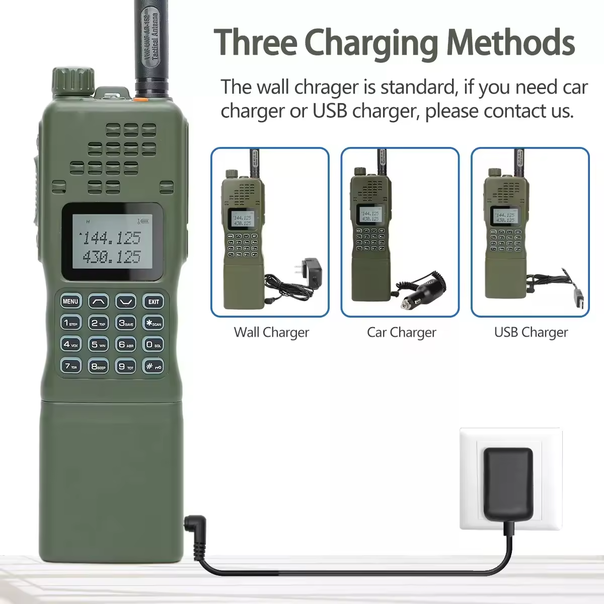 Baofeng AR-152 VHF/UHF 15W High Power Powerful 12000mAh Battery Long Distance Intercom Portable Two-way Radio Baofeng AR-152