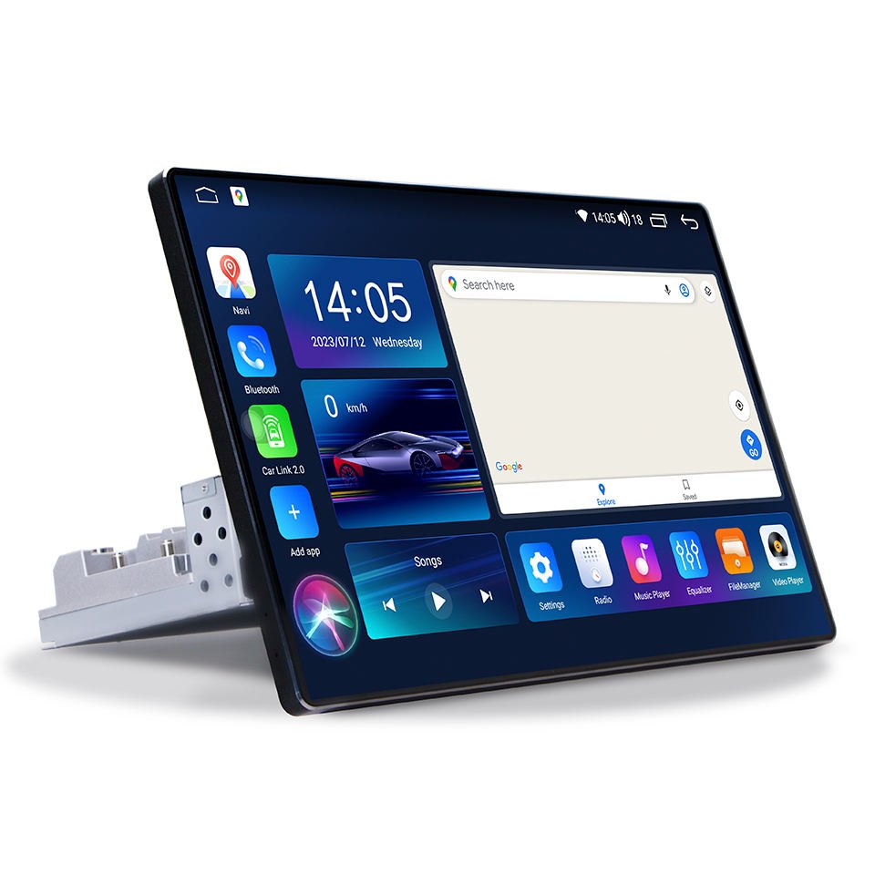 Touch Screen Android Car Radio 2.5D GPS Navigation Autoradio Multimedia Player 1Din 13 inch Universal Car Audio Stereo
