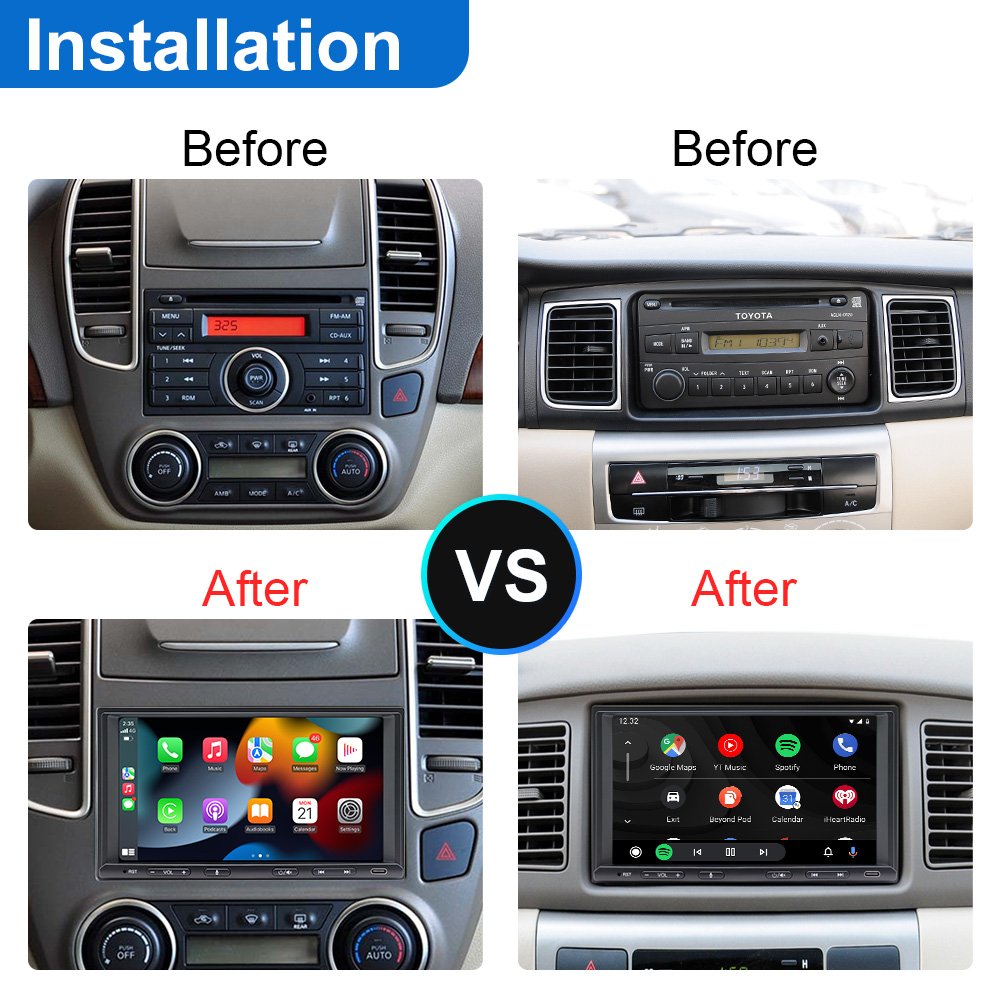 Supplier Wholesale 7" Android Auto Carplay Wireless Android Auto Wireless For Car Multimedia Player