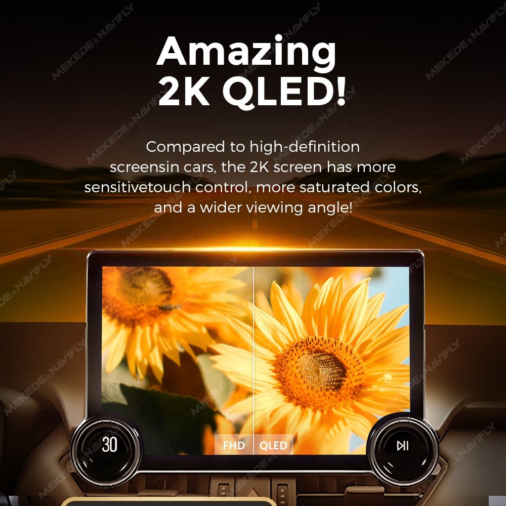 MEKEDE 11.5inch 2K BT5.1 car radio android player display screen dvd player 10core GPS for universal Dual Knob host kia Toyota