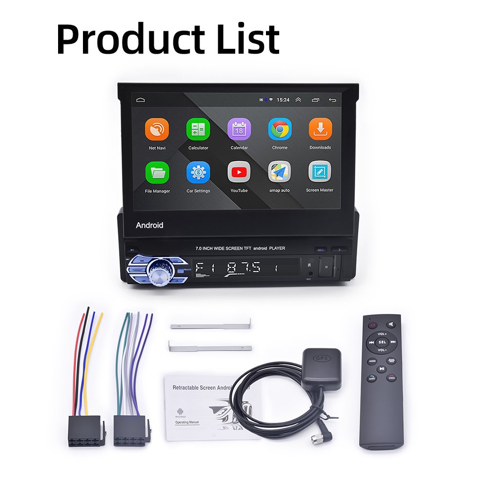 7 Inch FM Radio 1+16G Mirror Link Touch Screen Radio Car 1 Din Android Car Radio