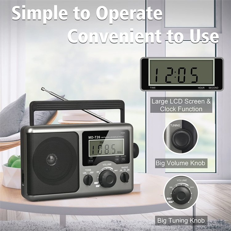 Old Radio Fm 12 Bands Battery Operated By 4 D Cell Batteries Portable Shortwave Radio