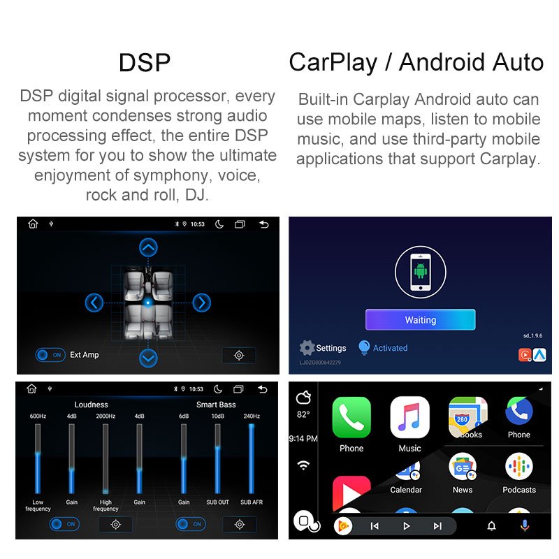 Touch Screen Android 13 2+32G Car Radio Stereo DVD Player For Mercedes Benz C200 C180 W204 2007-2010 GPS Navigation multimedia