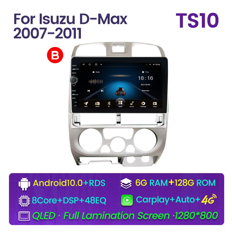 Android system Car 4G WIFI BT Radio For Isuzu D-Max DMAX 2007 2008 2009 2010 2011 GPS Navigation DVD Video Player Multimedia