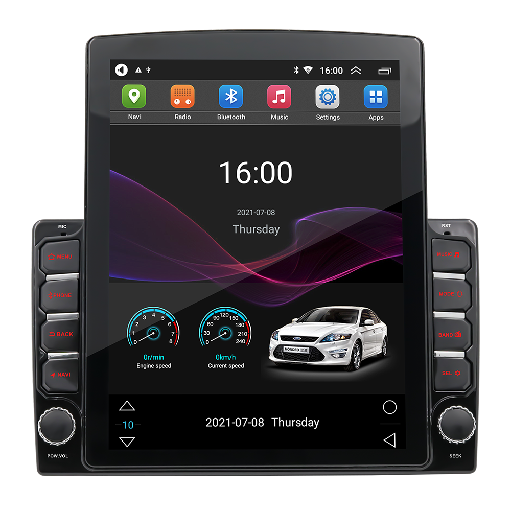 Automotive Multimedia Universal 9.7 inch Tesla Style OLED Touch Screen Android Car Radio Stereo DVD Player Head Unit GPS Monitor
