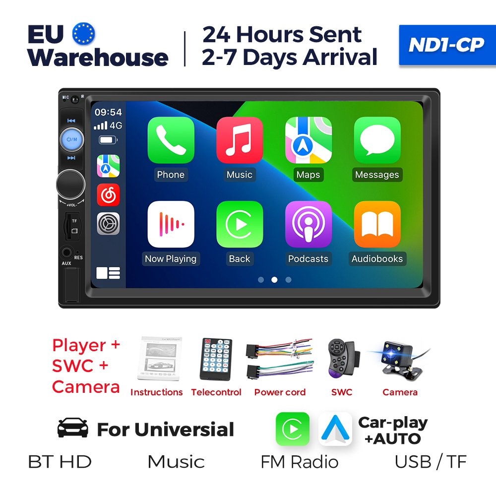 Navifly MP5 800*480 HD video wince system car multimedia player Car Stereo Radio for T100C support steering wheeling control