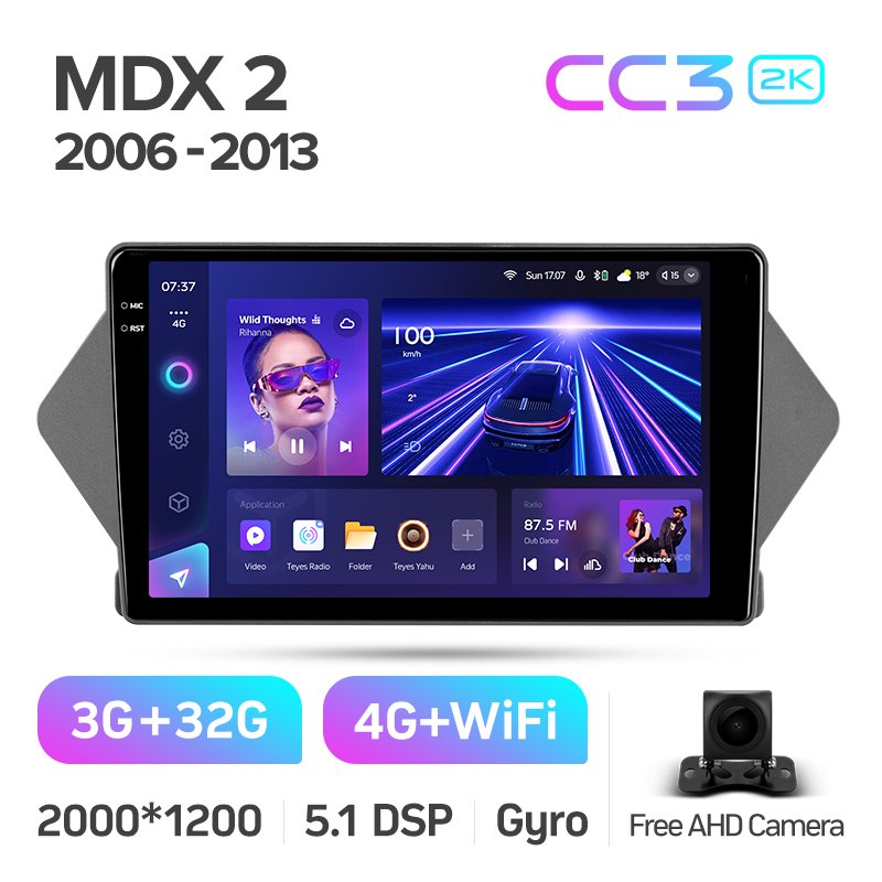 TEYES CC3 2K Radio Navigation Car DVD Player for Acura MDX YD2 2006 - 2013 Android Portable Usb Bluetooth Car Songs All 12V Cars