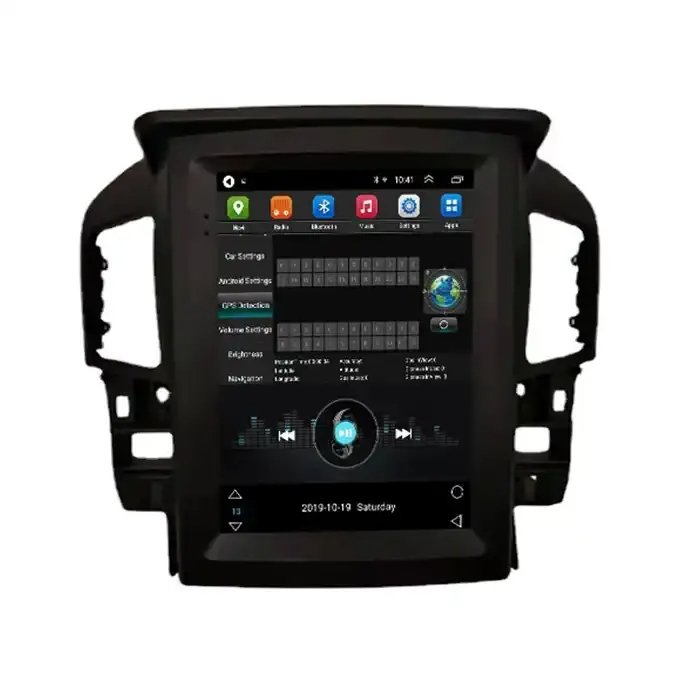10.4" Android Tesla Style Car Audio Video Player For LEXUS RX300 1997-2003 Car Video Radio GPS Multimedia Player Vertical Screen