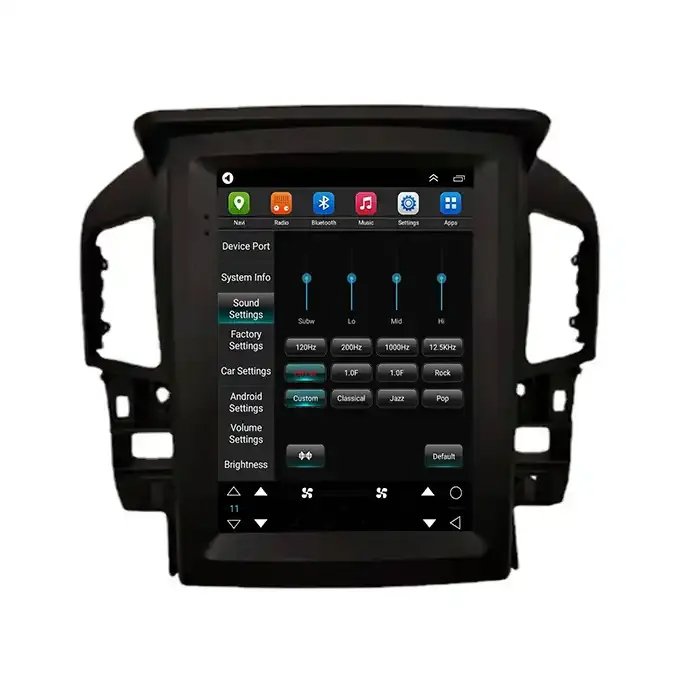 10.4" Android Tesla Style Car Audio Video Player For LEXUS RX300 1997-2003 Car Video Radio GPS Multimedia Player Vertical Screen