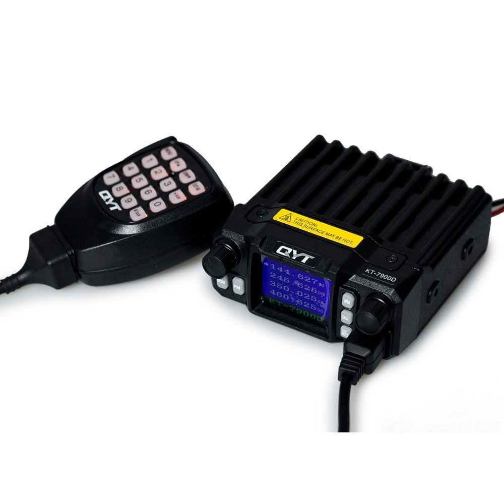 QYT KT-7900D 25W Quad Band Mobile radio 144/220/350/440MHZ 4 Bands FM Transceiver Car Radio Walkie talkie