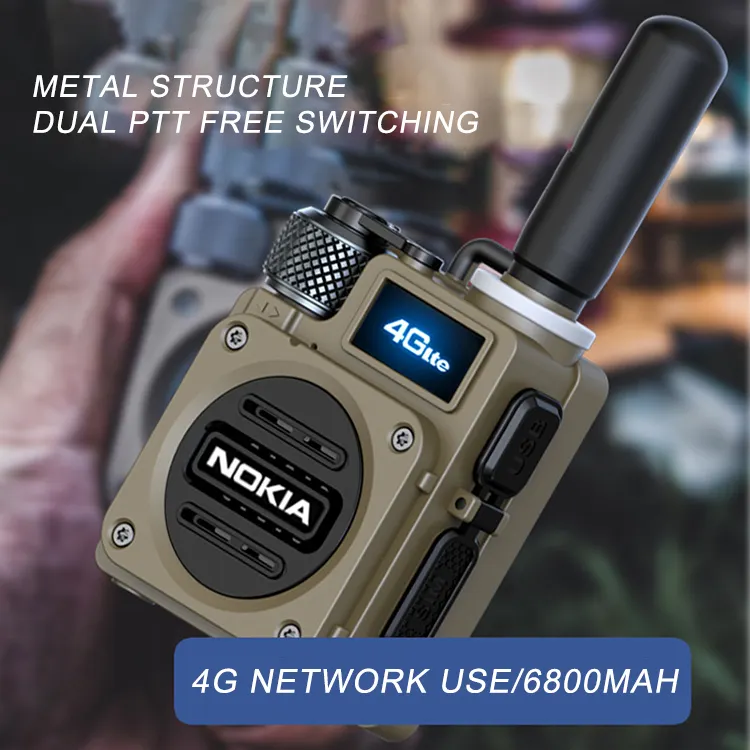 High Quality Professional DMR 4G Walkie-Talkie Compact and Portable Handheld Interphone with 5000 km Ran