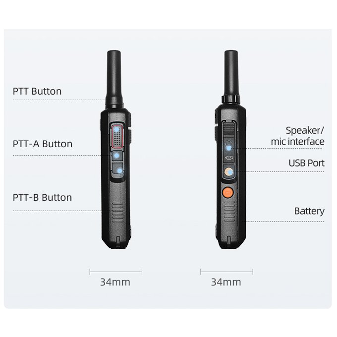 android radio walkie talkie X100 POC radio
