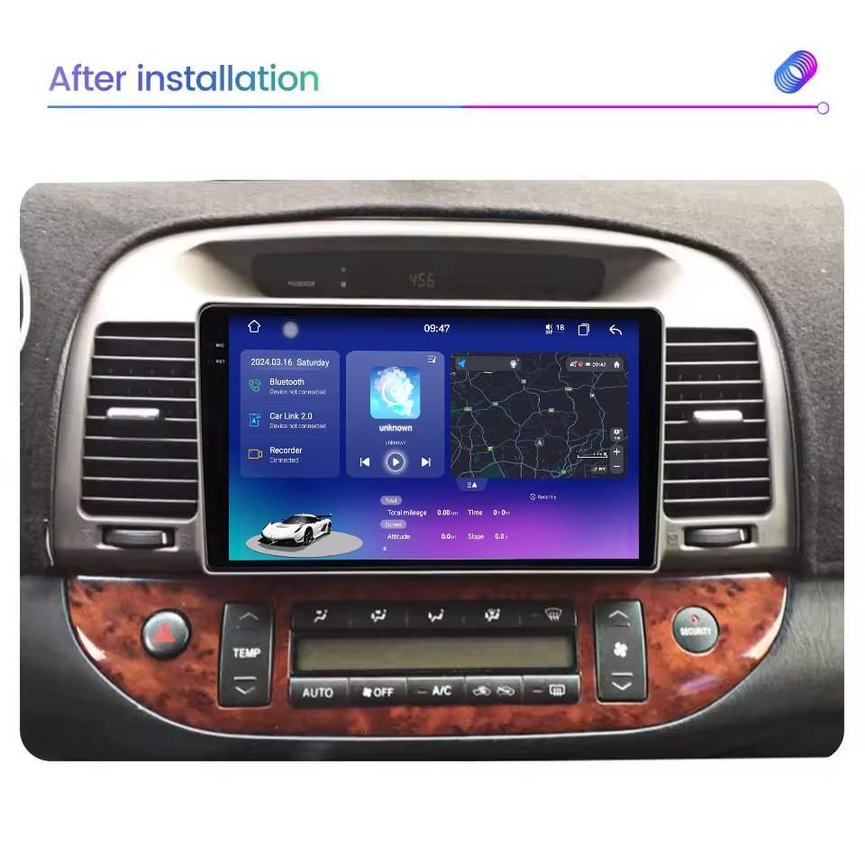 2.7GHz 8-Core Android 13 2k Qled Screen Car Radio For Toyota Camry 2002-2006 Bt 5.1 Car Video Player Wireless