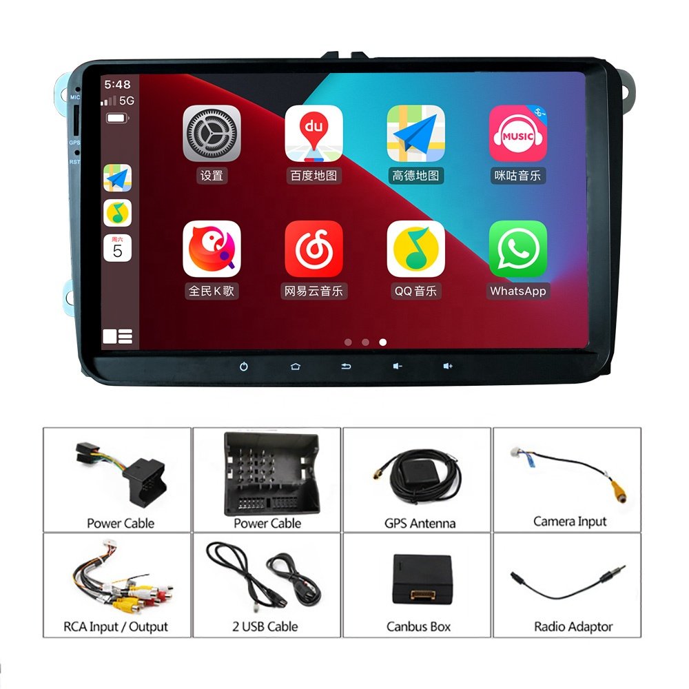 Yeanav 9'' 1din 2din Android Car Radio Gps Navigation BT Wifi For Volkswagen For Vw For Skoda For Golf For Polo Car stereo