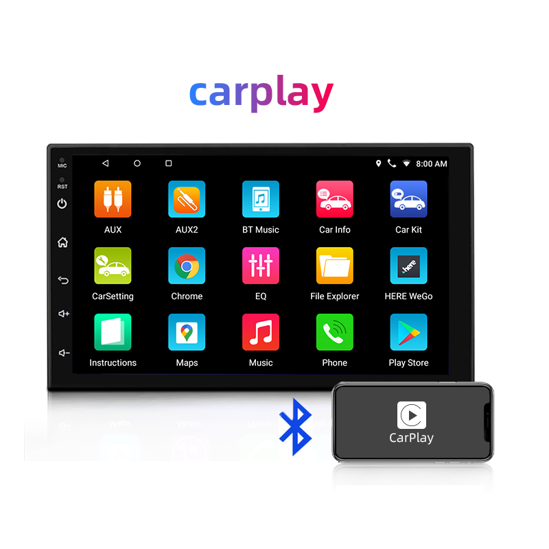 Leshida radio screen double din car multimedia player N750 car radio android