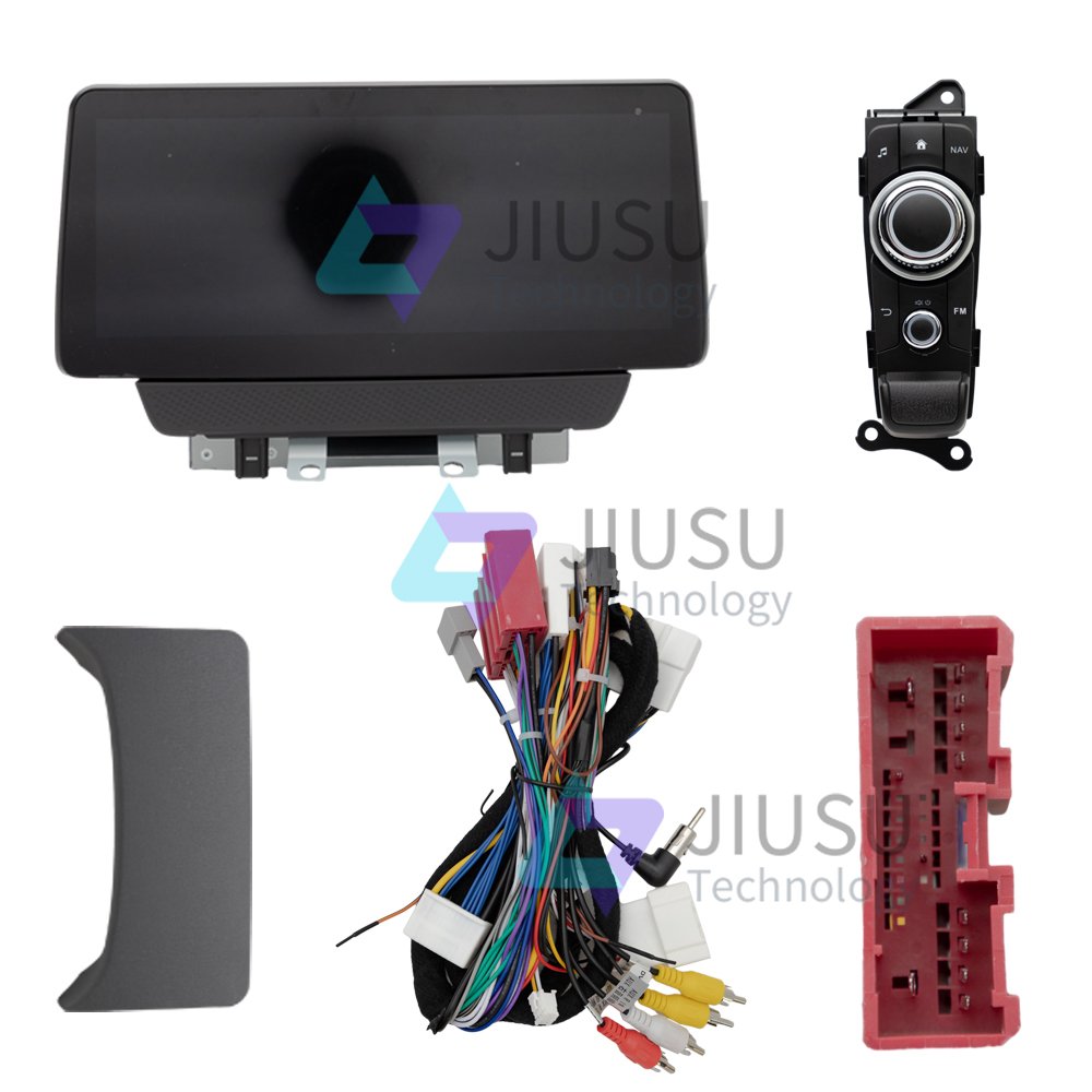 Touch Screen Android 12 Car Radio GPS Navigation DVD Player Stereo Multimedia Audio System for Mazda 2 CX-3 2014-2024