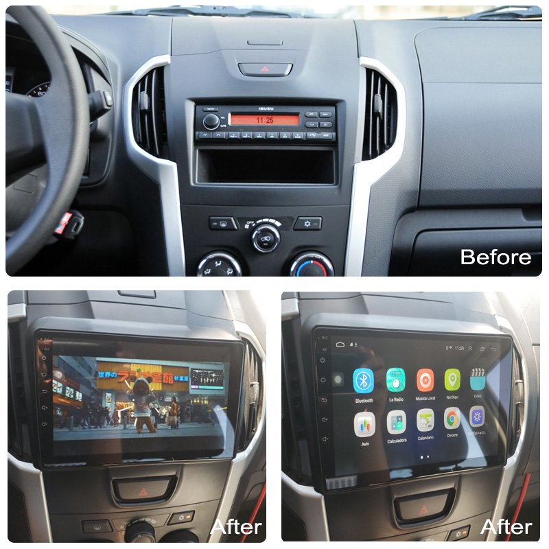 2G RAM 32G ROM Car Radio For Isuzu D-MAX DMAX 2015-2018 Android 11 HD 9 inch GPS Navigation Multimedia Player
