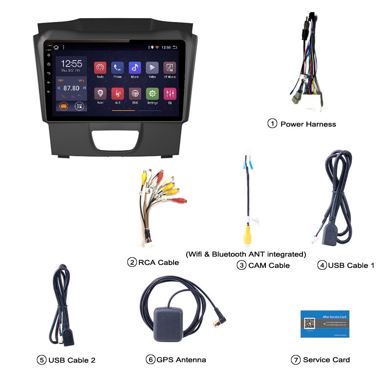 2G RAM 32G ROM Car Radio For Isuzu D-MAX DMAX 2015-2018 Android 11 HD 9 inch GPS Navigation Multimedia Player