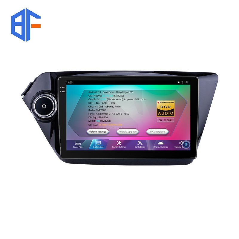 4G+64GB 8 Core Android 10 GPS Navigation Touch Screen Car Radio for Kia K2 2011-2015 Carplay DVD Multimedia Player