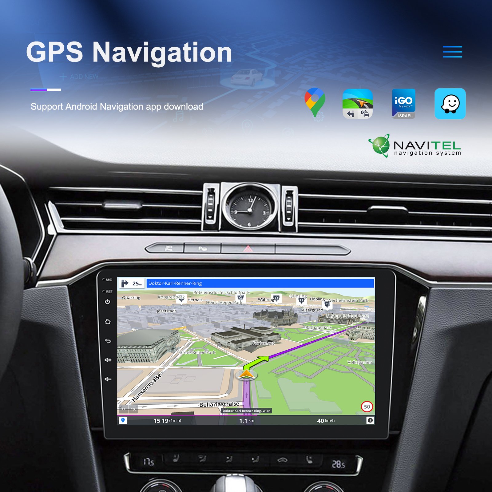 TS7 car android player Wireless CarPlay Mirror Link Bluetooth WiFi Auto 9/10 Inches GPS Navigation Multimedia Radio Player