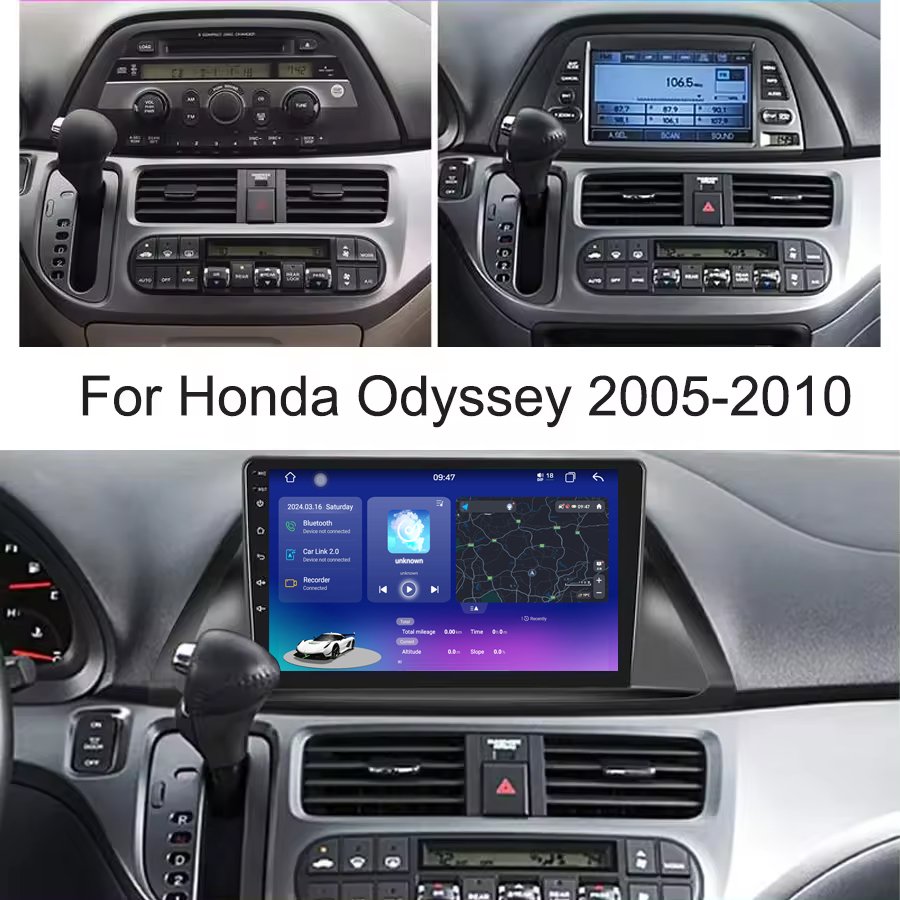 7870 10.1 Inch Android 13 Car Radio Carplay Android Auto Gps Wifi Hifi Audio For Honda Odyssey 2005-2010 Car Stereo