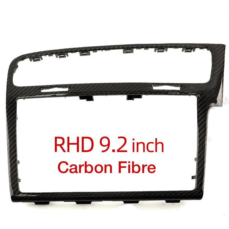 9.2 inch MIB Right-hand Drive CD Box Black Brushed Silver Screen Bezel Car Radio Panel For VW Golf 7 7.5