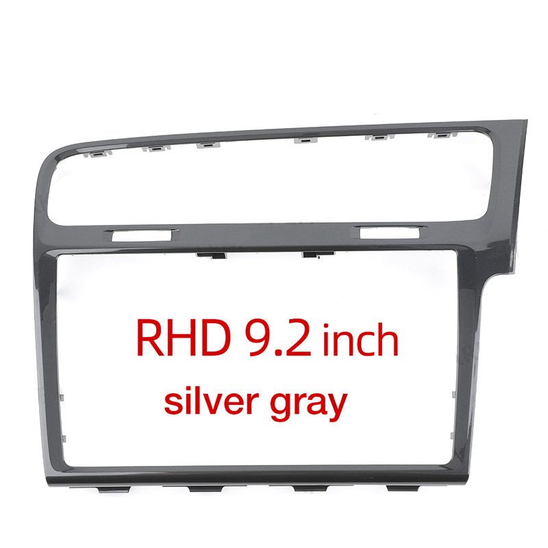 9.2 inch MIB Right-hand Drive CD Box Black Brushed Silver Screen Bezel Car Radio Panel For VW Golf 7 7.5