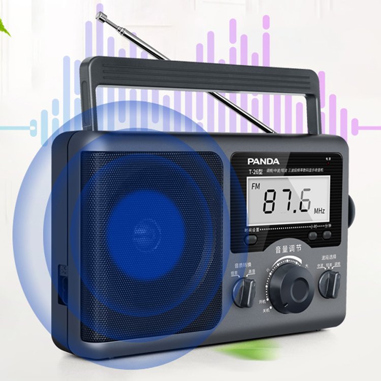 Hot Selling The New Listing Retro Vintage Radio With Clock Function Am Fm Portable Radio Home Radio