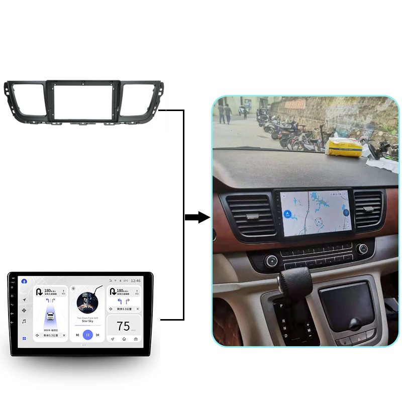 AIJIA Best Factory Upgrade Dash Kit Frame car Android For 2012-2017 MAXUS G10 9IN MP5 Android DVD Player Panel Radio Car Parts