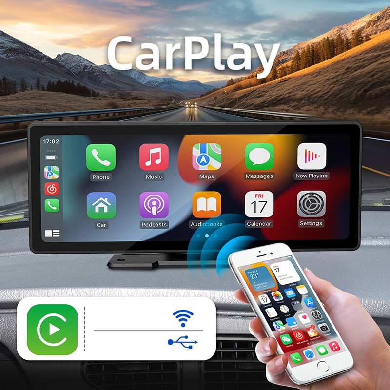 Touch screen 10.26inch HD BT call carplay android FM rear camera car DVD MP5 player