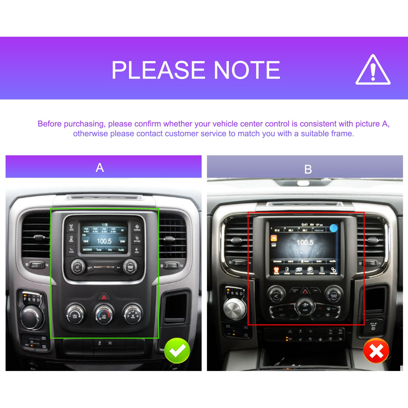 Podofo Android Car Radio 9.7'' Autoradio For Dodge Ram 2013-2018 Carplay Android Auto GPS WiFi FM BT Car Stereo