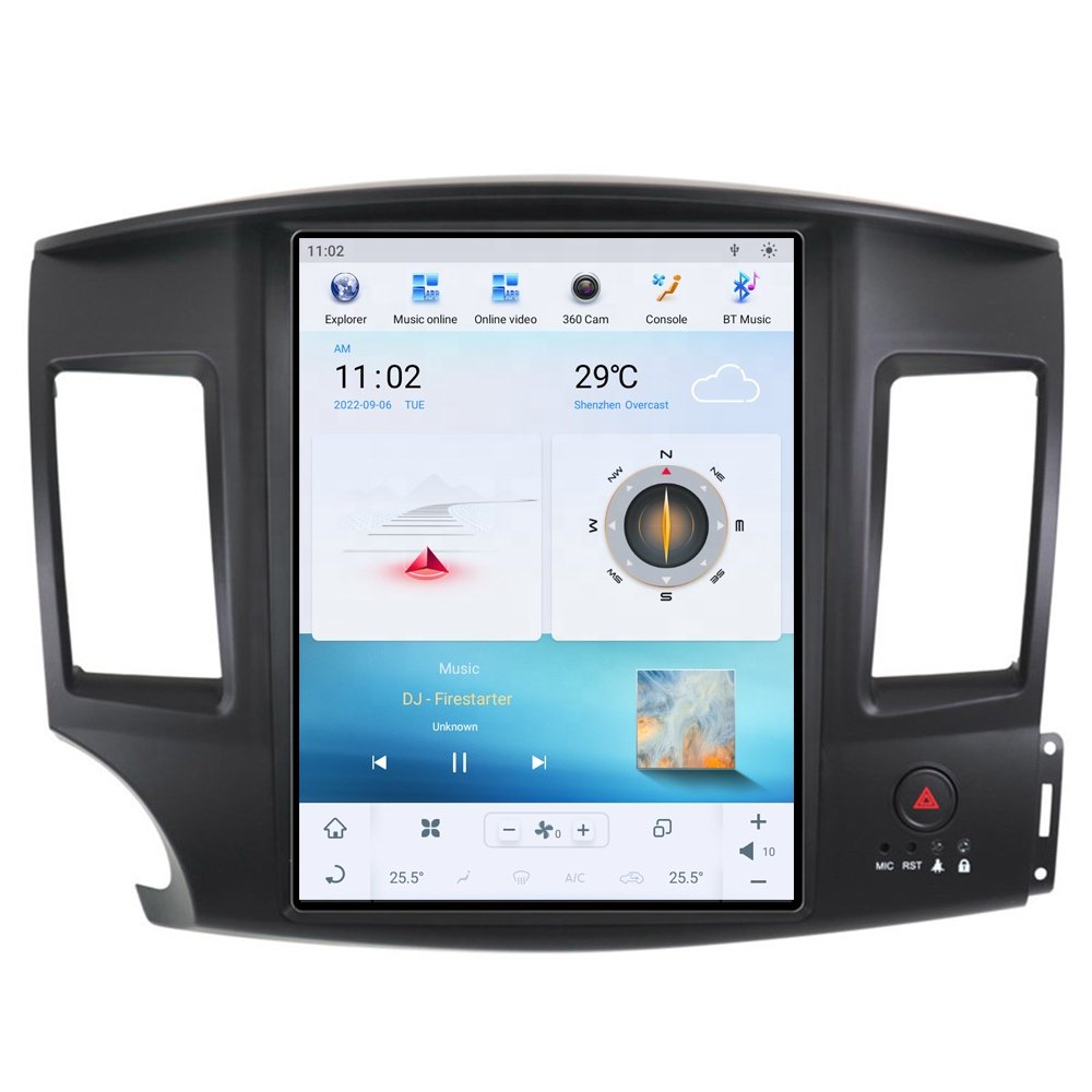 Tesla style Android 11 Car radio for Mitsubishi Lancer EX 2009-2019 Car Multimedia Player Wireless Carplay 4G