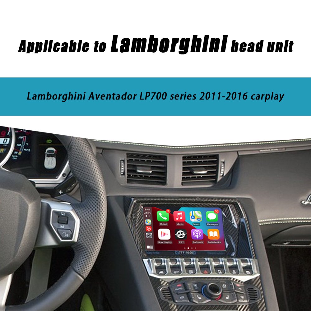 CZT-AUTO Radio DVD Car Player For Lamborghini Aventador 2012-2019 Carplay Android Auto Mirror Link AirPlay Car Play Functions