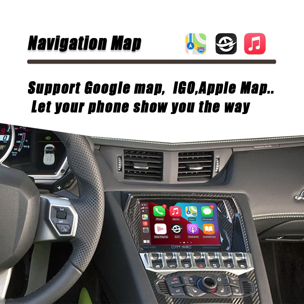 CZT-AUTO Radio DVD Car Player For Lamborghini Aventador 2012-2019 Carplay Android Auto Mirror Link AirPlay Car Play Functions