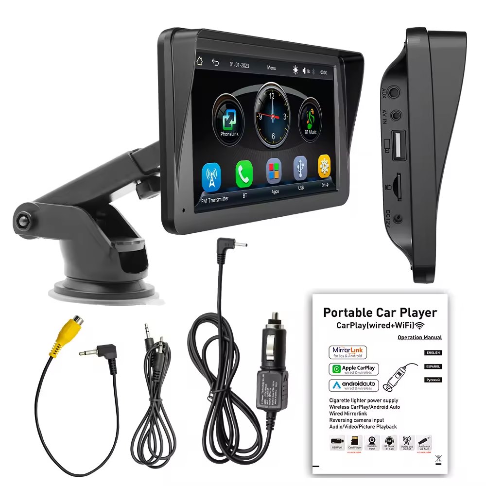 X5300 Car Mp5 Radio Carplay Screen 7 Inch 2.5D Display Car Dvd Player for Universal Auto Phone Wireless Connection Car Play