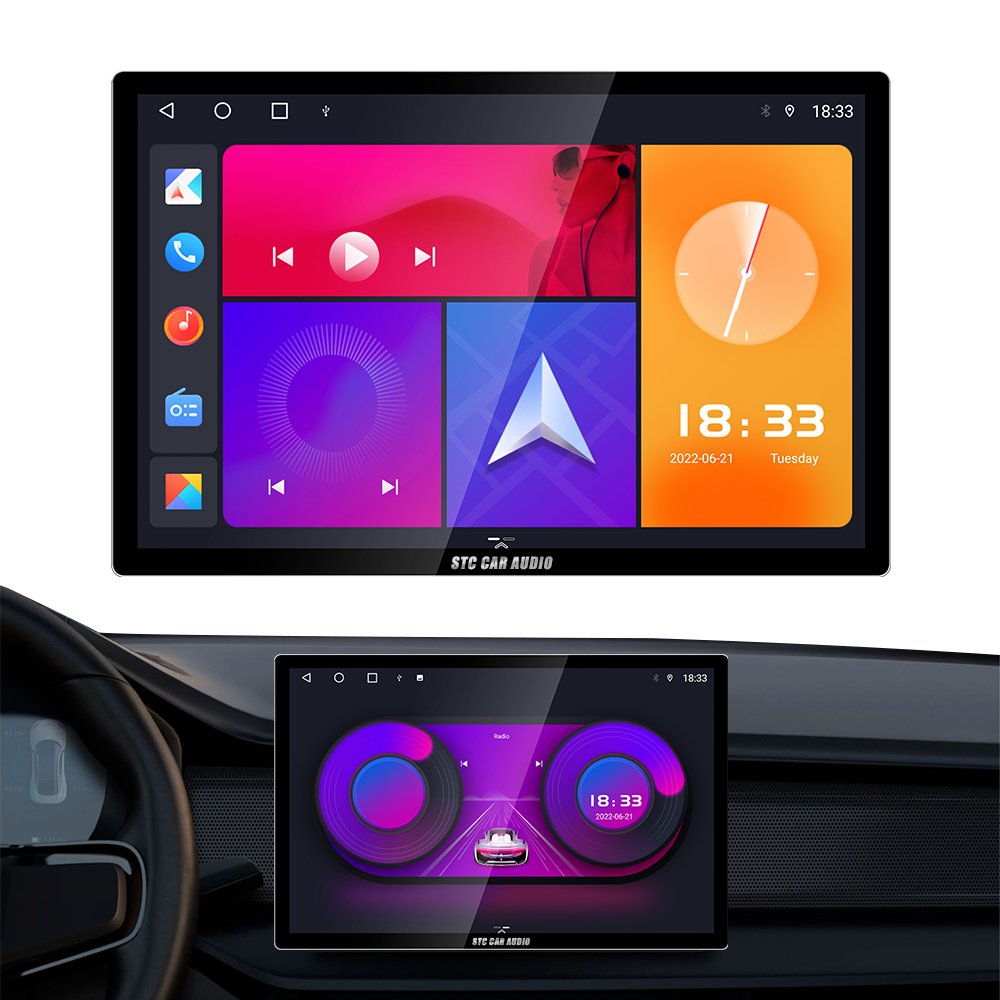 STC Latest hot sales 12.95 inch car android radio 8 core 6+128G 1920*1200 full touch screen DSP FM/AM car DVD player