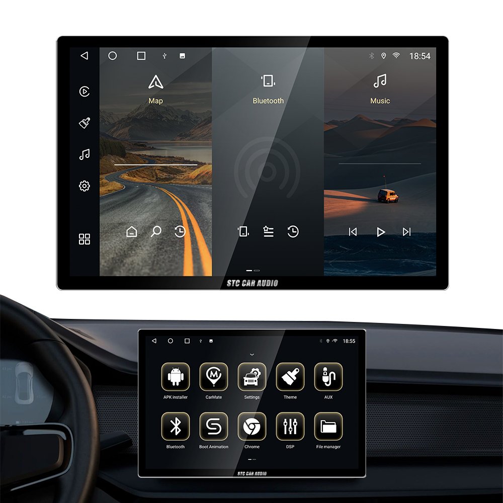 STC Latest hot sales 12.95 inch car android radio 8 core 6+128G 1920*1200 full touch screen DSP FM/AM car DVD player