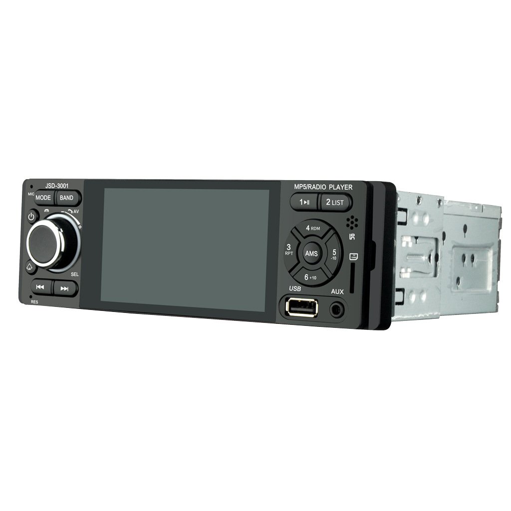 Touch screen hd MP4 card plug-in usb flash drive 4.1-inch 1 din TFT car radio MP5 player 3001