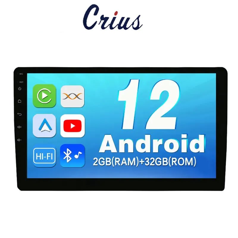 Android 10/11/12 Car Radio Am Fm 9/10 Inch Car Multimedia Player Wifi Quad-Core / A53 1.5GHZ Processor Auto Radio Stereo