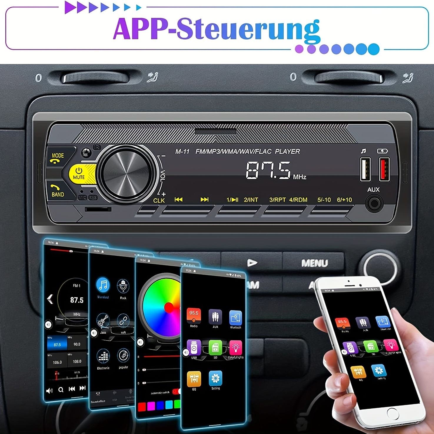 Car MP3 Player Car Stereo Radio Para Carros Autoradio BT FM Aux-in Receiver SD USB MP3 MMC WMA ISO Port
