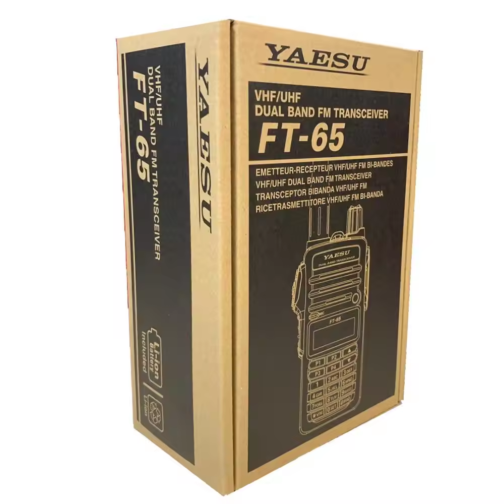 Original YAESU FT-65R FT-65 walkie talkie,VHF UHF Dual Band Radio Transceiver FM Handheld Walkie-talkie Ricetrasmettitore