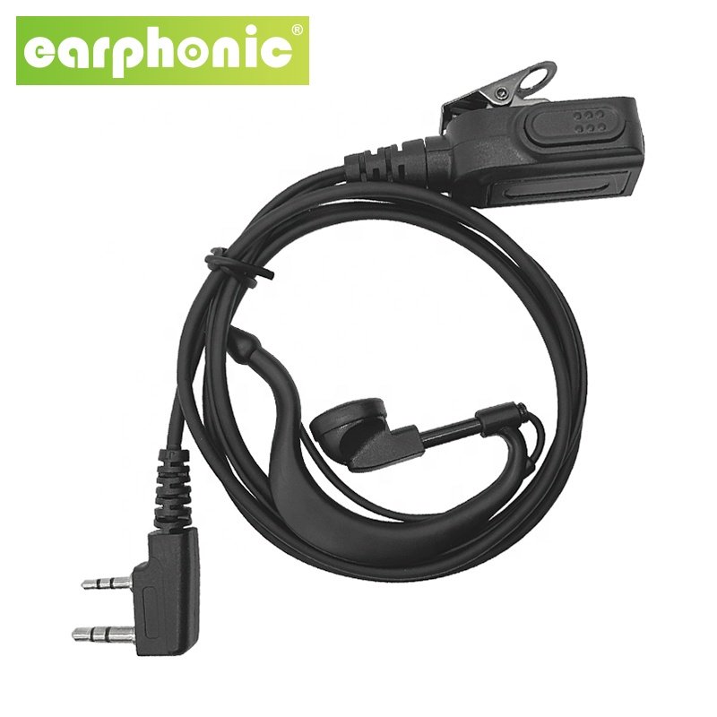 EARPHONIC K Plug Ear Hook Earpiece Ham Radio Transceiver Headset Walkie Talkie Earphone