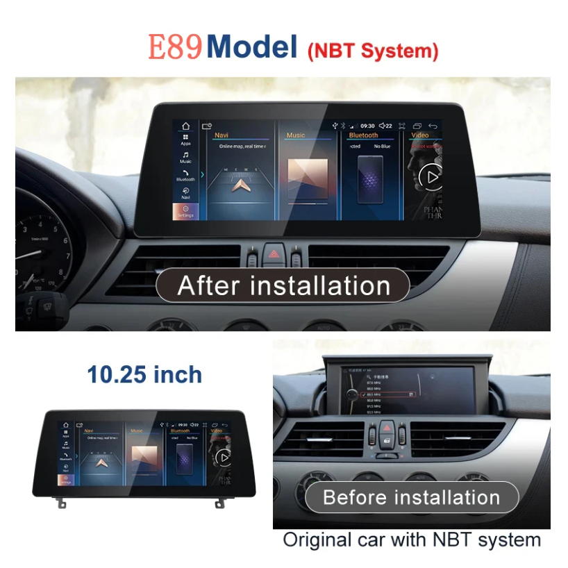 10.25inch carplay android touch screen multimedia navigation autoradio car video For BMW Z4 E85 E86 E89 2009-2016