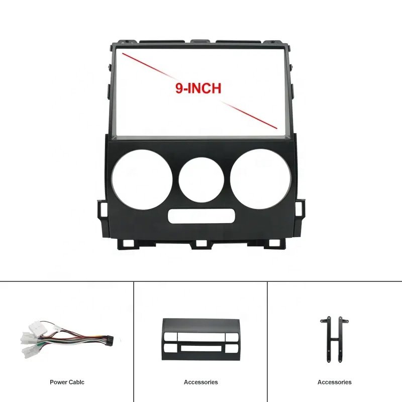 For TOYOTA Prado Car Radio Frame,DVD panel,Dash Kit,Fascia,Radio Frame,9 inches,Audio frame Fit Car DVD Player Frame