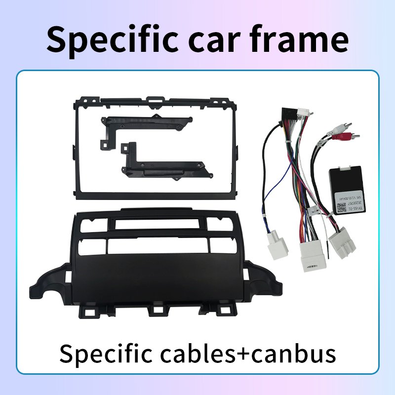 Rotiss 8Core Android Car Radio GPS For 2009 Toyota Prado J120 9" Car frame Power cable canbus Auto CarPlay touch screen